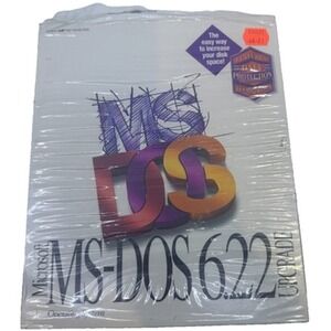 Microsoft MS-DOS 6.22 Upgrade Disks 5.25‎ Complete in Box Manual Vintage Tested